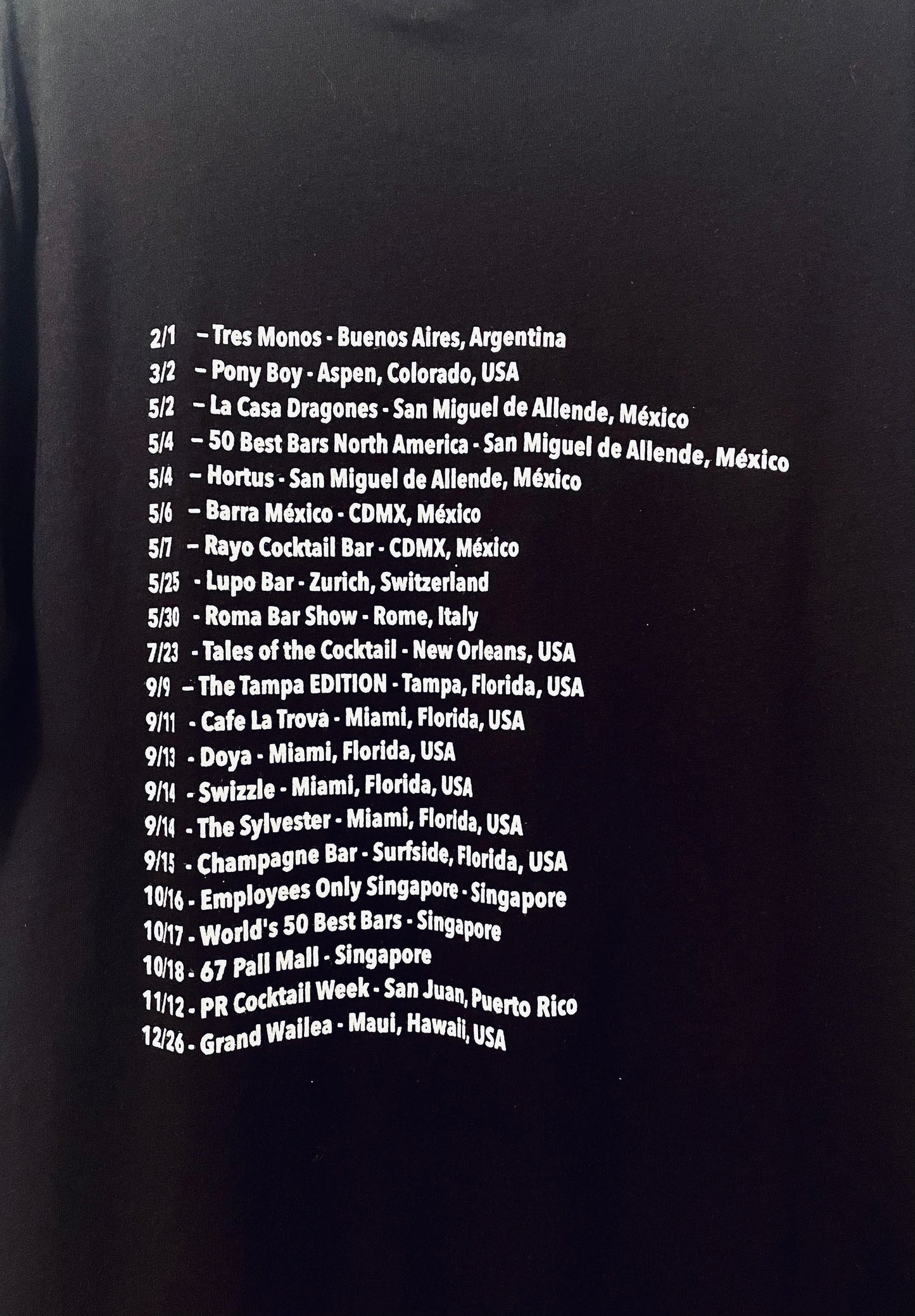 2023 World Tour EO T-shirt